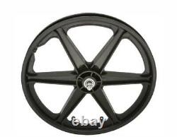 20 BMX MAG Plastic 6 spokes Front & Rear Freewheel wheel Black