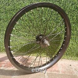 20 Bike Rims Set (Front & Rear) Double Wall Alum Alloy 12G 36 Spokes Wheel Set