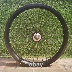 20 Bike Rims Set (Front & Rear) Double Wall Alum Alloy 12G 36 Spokes Wheel Set