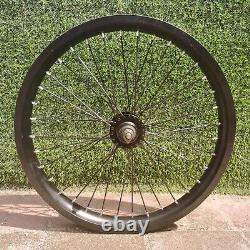 20 Bike Rims Set (Front & Rear) Double Wall Alum Alloy 12G 36 Spokes Wheel Set