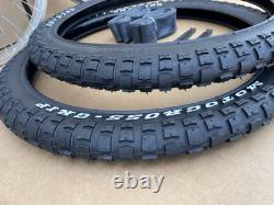 20 Bike Wheels Motocross Tires Set 9T Driver 48-Spoke Double Wall SILVER Alloy