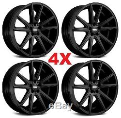 20 Matte Black Wheels Rims 5x115 Oe Replicas