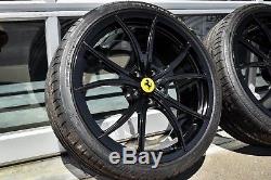 20 OEM Ferrari 458 Rare optional multi-spoke lightweight wheels with tires