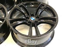 20 OEM STAGGERE Genuine BMW 5 6 & 7 SERIES M Double Spoke Wheels Rims BLACK 20