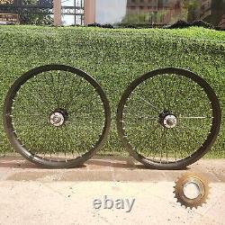 20 Spoke Wheel 36S with 22T Freewheel 100 135mm 12G, Double Layer Wheelset