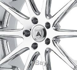 20 Staggered Chrome Wheels Rims 5x114.3 5x4.5 5 Split Spoke