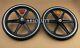 20 X 2.125 Bmx Set Of 6-spoke Plastic Front&frewheel Withwhitewall Comp Iii Tires