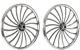 20 X 35mm Front & Rear Freewheel Bmx Bicycle Alloy Wheel W 18 Spokes Chrome