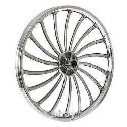 20 x 35mm Front & Rear Freewheel BMX Bicycle Alloy Wheel w 18 spokes Chrome