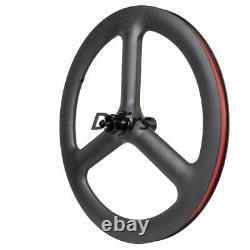 20inch 451/406 3 Spokes Wheels V / Disc Brake Carbon Folding Bicycle Wheelset