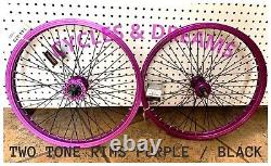 20x 1.75 BMX BIKE ALLOY FRONT OR 9T COG REAR WHEEL 48 SPOKES With SEALED BEARINGS