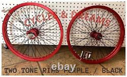 20x 1.75 BMX BIKE ALLOY FRONT OR 9T COG REAR WHEEL 48 SPOKES With SEALED BEARINGS