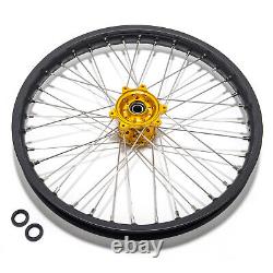 211.6 182.15 Spoke Front Rear Wheel Gold Hub Black Rim for Sur-Ron Ultra Bee