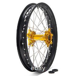 211.6 182.15 Spoke Front Rear Wheel Gold Hub Black Rim for Sur-Ron Ultra Bee