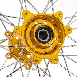 211.6 182.15 Spoke Front Rear Wheel Gold Hub Black Rim for Sur-Ron Ultra Bee