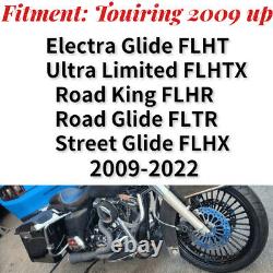 21X3.5 16X5.5 Fat Spoke Wheels Set for Harley Touring Street Electra Glide 09-21