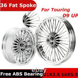 21X3.5 16X5.5 Fat Spoke Wheels for Harley Touring Street Glide FLHX 2009-2021