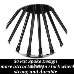 21X3.5 18X3.5 Fat Spoke Wheel Front Rear for Harley Dyna Fat Bob FXDF Wide Glide