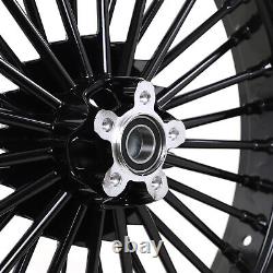 21X3.5 18X3.5 Fat Spoke Wheel Front Rear for Harley Dyna Fat Bob FXDF Wide Glide