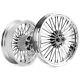 21x3.5 18x5.5 Fat Spoke Wheels Abs For Harley Touring Street Road Glide 2009-up