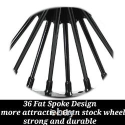 21X3.5 18X5.5 Fat Spoke Wheels Cush for Harley Touring Ultra Limited FLHTK 09-22