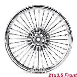 21X3.5 18X5.5 Fat Spoke Wheels Rotor for Harley Touring Electra Glide FLHT 09-23