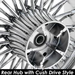 21X3.5 18X5.5 Fat Spoke Wheels Rotor for Harley Touring Electra Glide FLHT 09-23