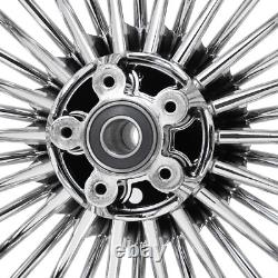 21X3.5 18X5.5 Fat Spoke Wheels Rotor for Harley Touring Electra Glide FLHT 09-23