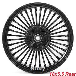 21X3.5 18X5.5 Fat Spoke Wheels Rotors for Harley Touring Street Road Glide FLHX