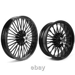 21X3.5 18X5.5 Fat Spoke Wheels for Harley Softail Breakout 2013-2017 with Spacers