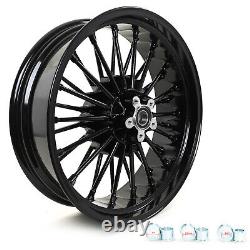 21X3.5 18X5.5 Fat Spoke Wheels for Harley Softail Breakout 2013-2017 with Spacers