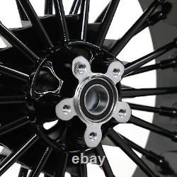 21X3.5 18X5.5 Fat Spoke Wheels with Spacers Set for Harley Breakout FXSB 2013-2017