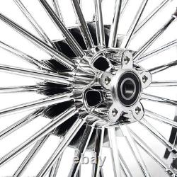 21 & 16 3.5 Fat Spoke Wheels Rims for Harley Touring Road King Glide 2000-2008