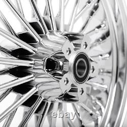21 & 16 3.5 Fat Spoke Wheels Rims for Harley Touring Road King Glide 2000-2008