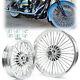 21 16 Front Rear Fat Spoke Wheel Rims For Harley Softail Fatboy Deluxe Flstc