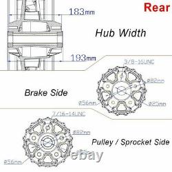 21/18 Fat Spoke Dual Disc Front Rear Cast Wheels Dyna Softail Touring for Harley