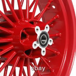 21/18 Fat Spoke Dual Disc Front Rear Cast Wheels Dyna Softail Touring for Harley