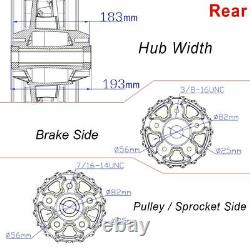 21 18'' Fat Spoke Front Rear Cast Wheels Single Disc for Dyna Softail Touring