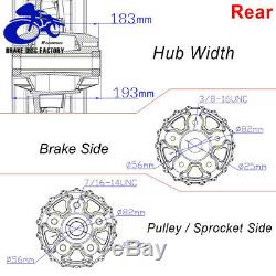 21/18 Fat Spoke Front Rear Tubeless Wheel Rim Dual Disc for Harley Softail FXST