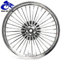 21/18 Fat Spoke Front Rear Tubeless Wheel Rim Dual Disc for Harley Softail FXST