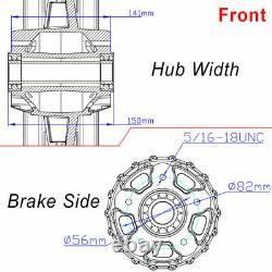 21/18'' Fat Spoke Front Rear Wheels Single Disc for Dyna Super Glide FXDB 84-08