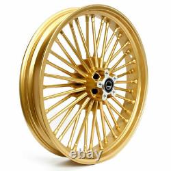 21/18'' Fat Spoke Front Rear Wheels Single Disc for Dyna Super Glide FXDB 84-08