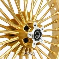 21/18'' Fat Spoke Front Rear Wheels Single Disc for Dyna Super Glide FXDB 84-08