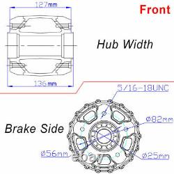 21 & 18 Front Rear Cast Wheels Double Disc Fat King Spoke Softail Touring Dyna