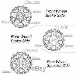 21 & 18 Front Rear Cast Wheels Dual Disc Fat King Spokes Touring Dyna Softail
