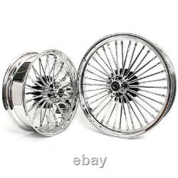 21 18 Front Rear Cast Wheels Dual Disc Fat Spokes for Sportster Custom XL883C