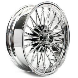 21 18 Front Rear Cast Wheels Dual Disc Fat Spokes for Sportster Custom XL883C