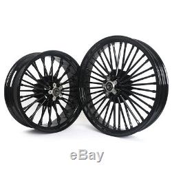 21 18 Front Rear Dual Disc Fat Spokes Softail Road King Sportster Dyna Touring