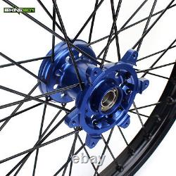 21+18 Front Rear Spoked Wheel CNC Rims Hubs For Yamaha YZ250F YZ450F 2014-2021