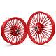 21 18 Front Rear Wheels Dual Disc Fat Spoke For Sportster Touring Softail Dyna